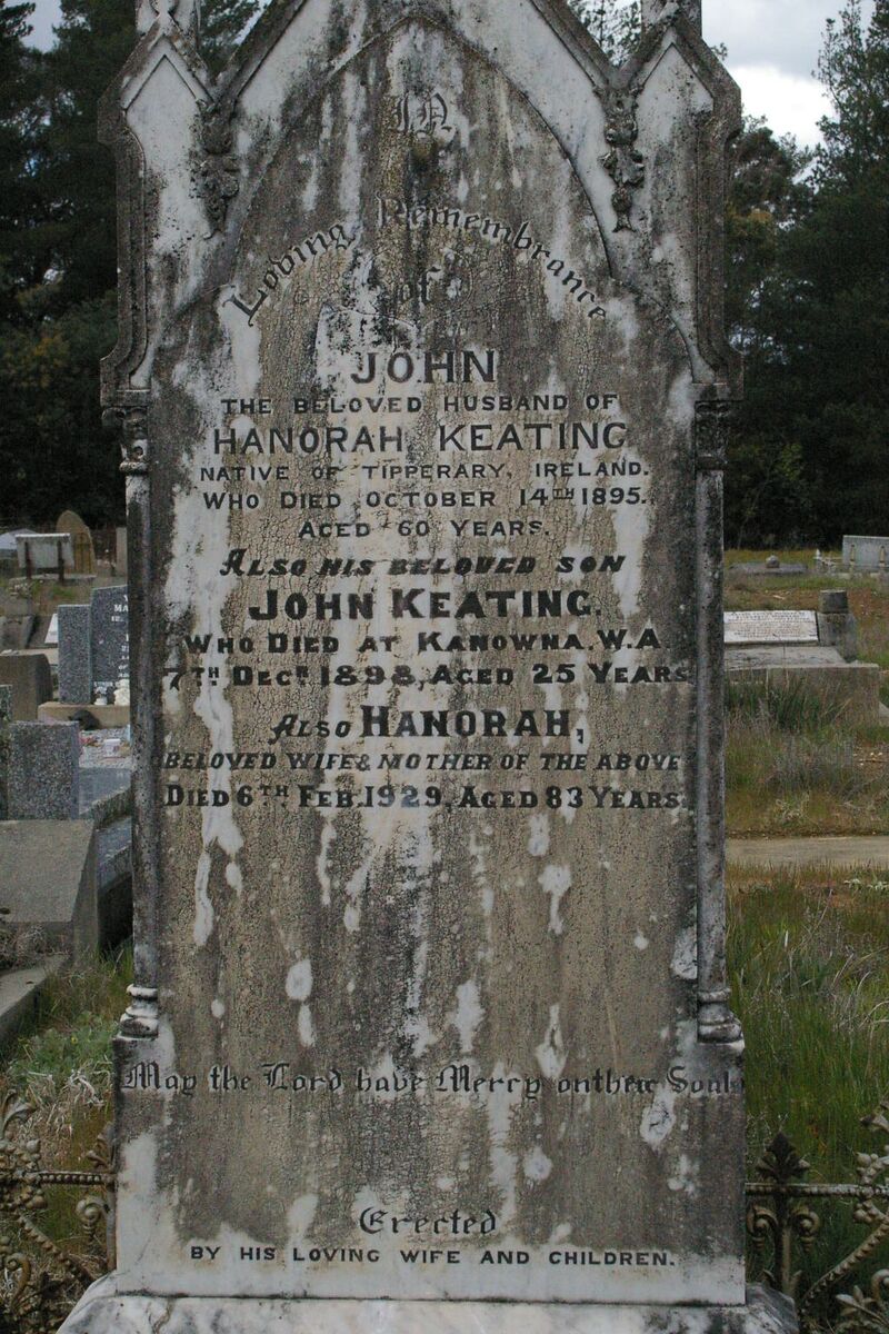 Keating, James Bernard | Creswick Cemetery